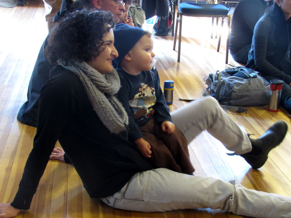 Listening to stories at PIC Family Book Fest