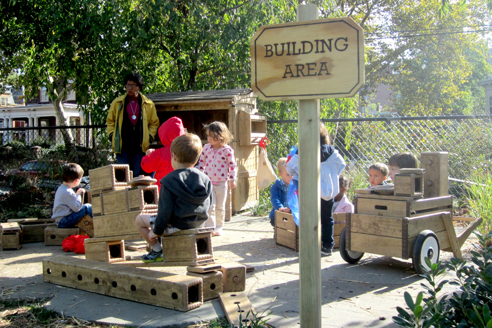 Children on the PIC Nature Playground