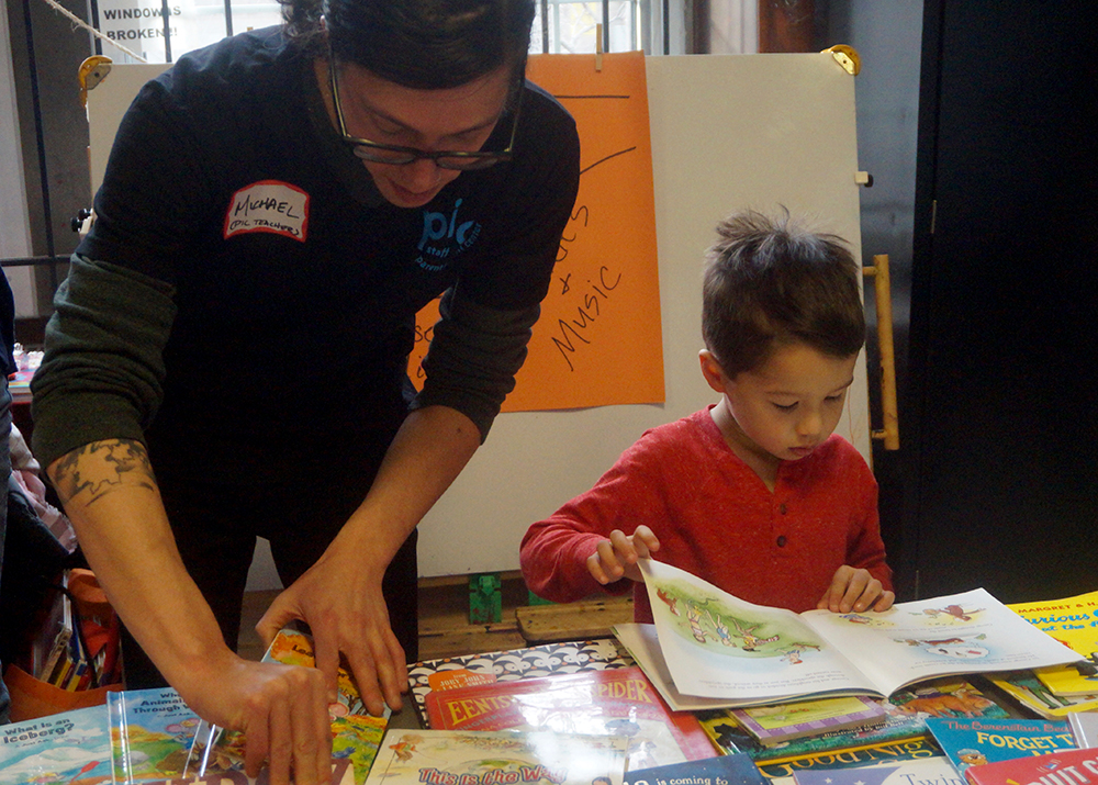 Book Swap table at PIC Children's Book Fest