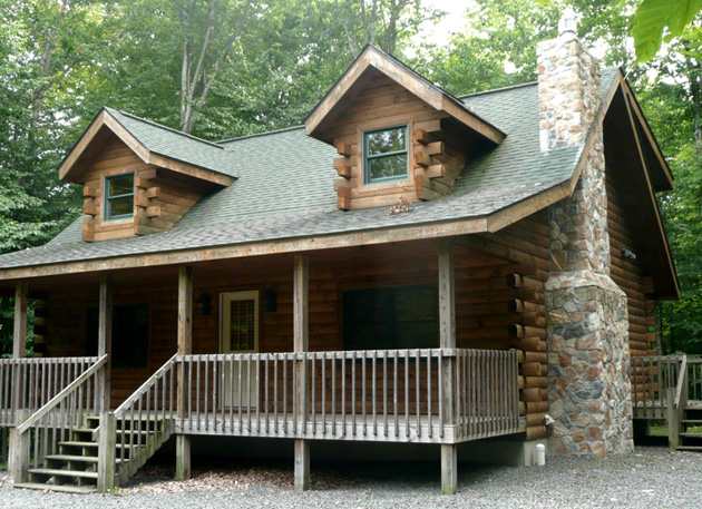 Poconos log cabin
