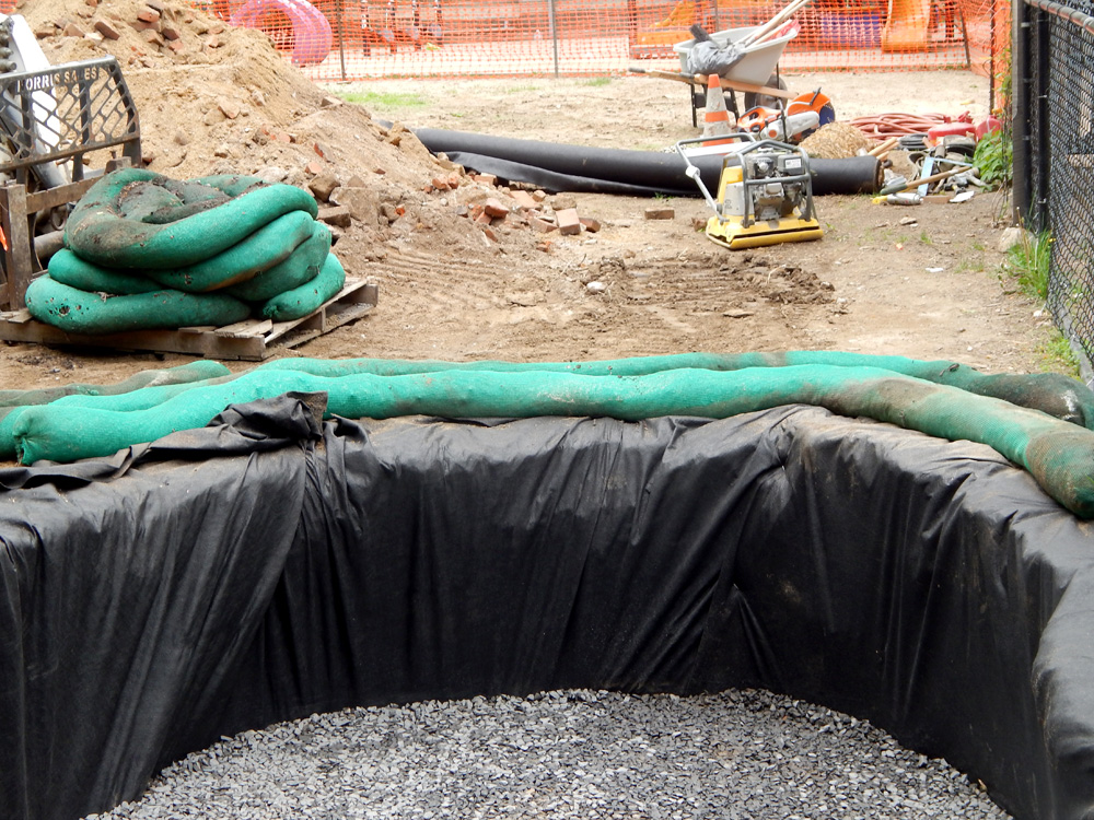 Rain Garden construction