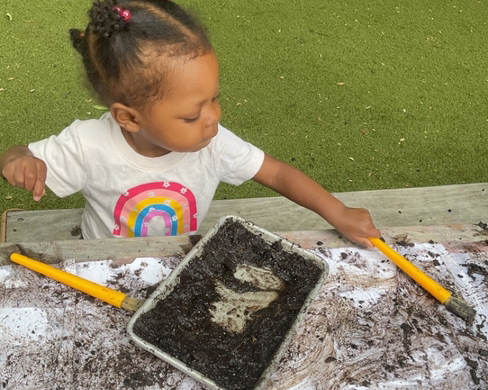 Mud Day 2025 - Mud painting.