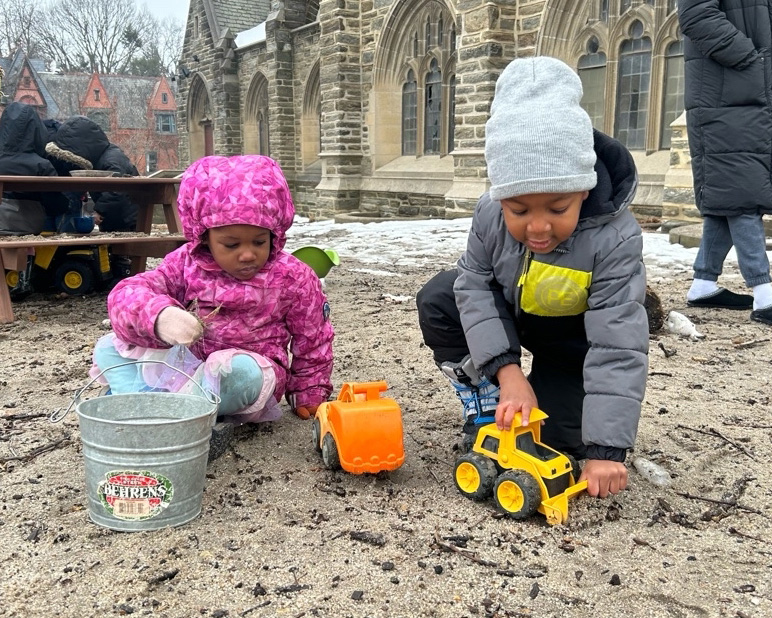 in the sandbox