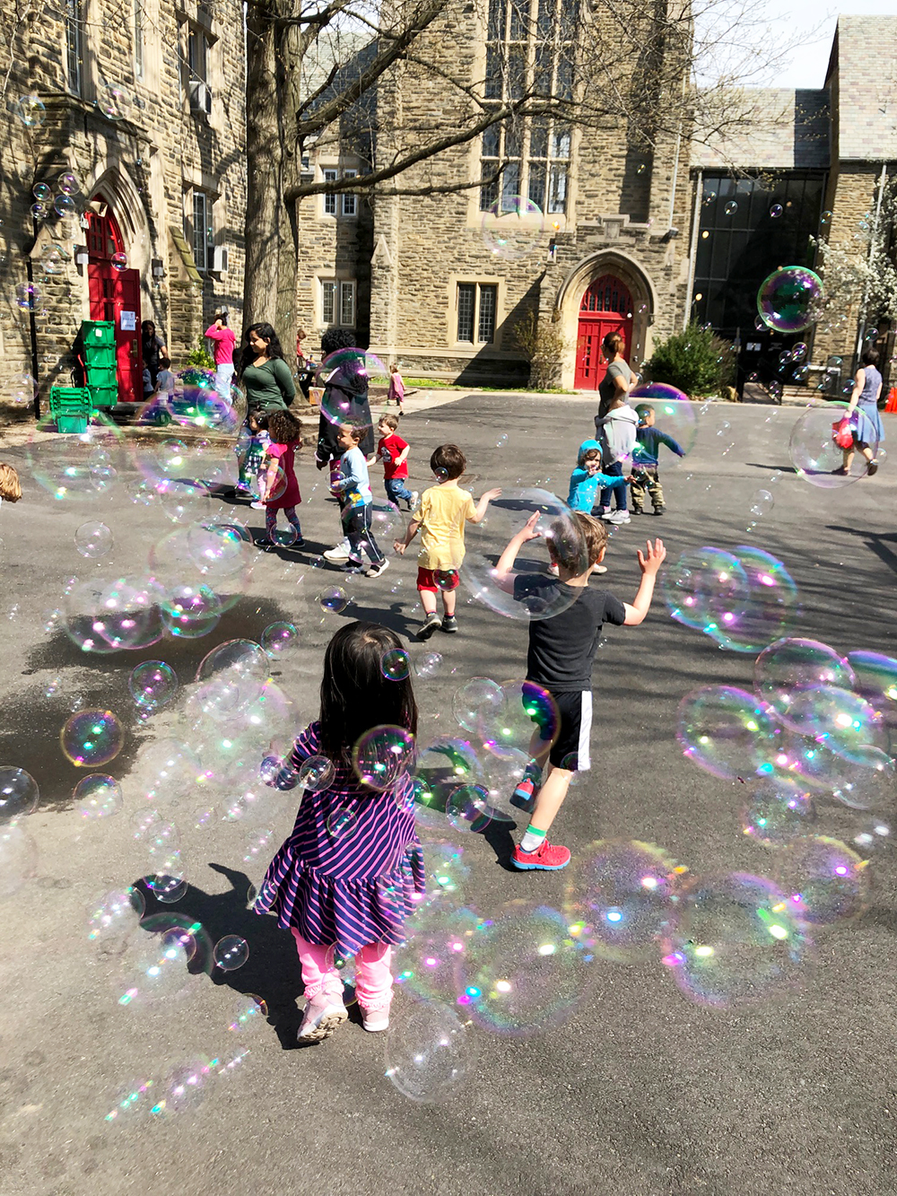 Bubbles during the Week of the Young Child 2019