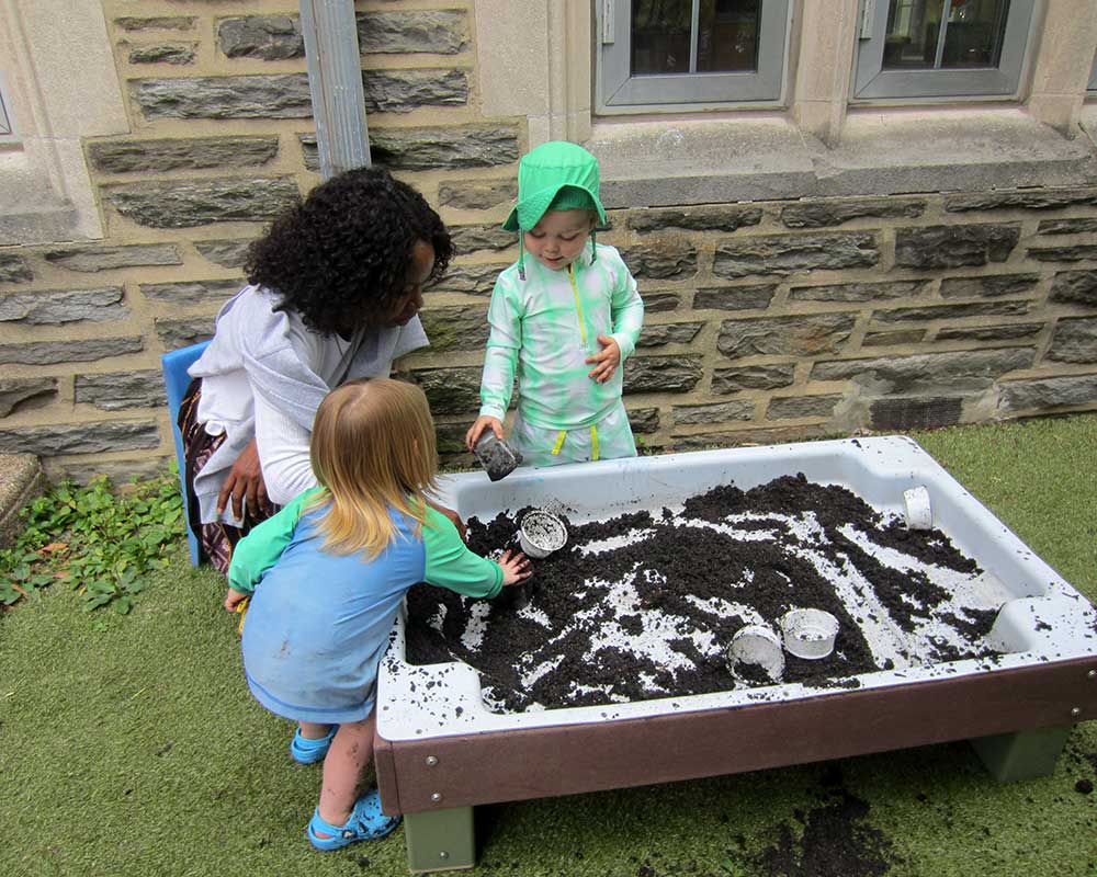 Mud Day 2025 - Playing at the mud table.