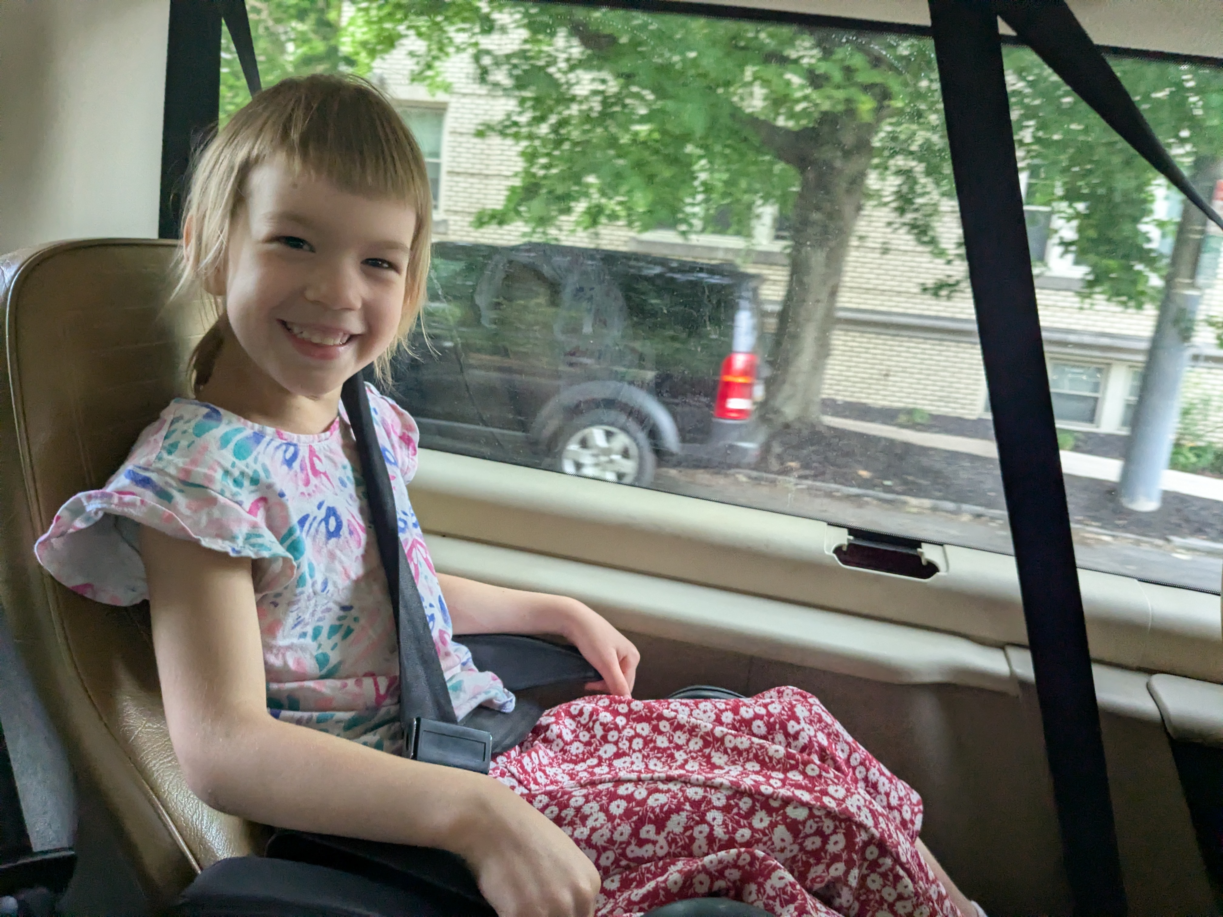 On the van