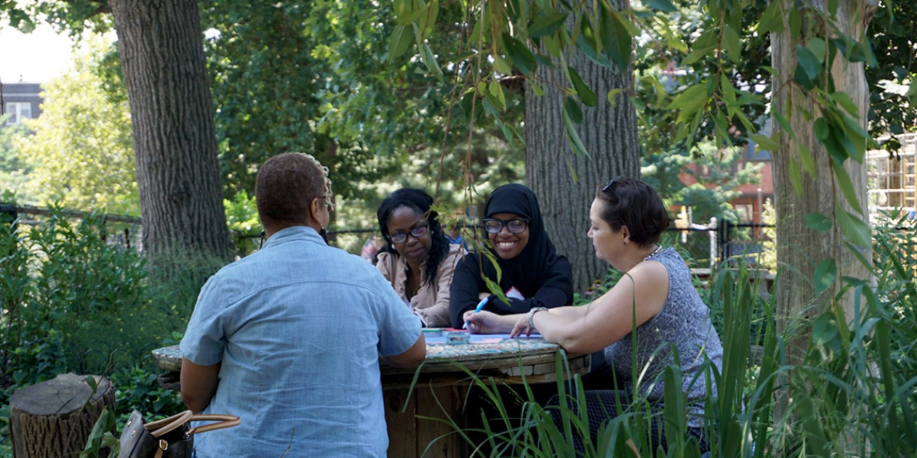 professional development on PIC's Nature Playground