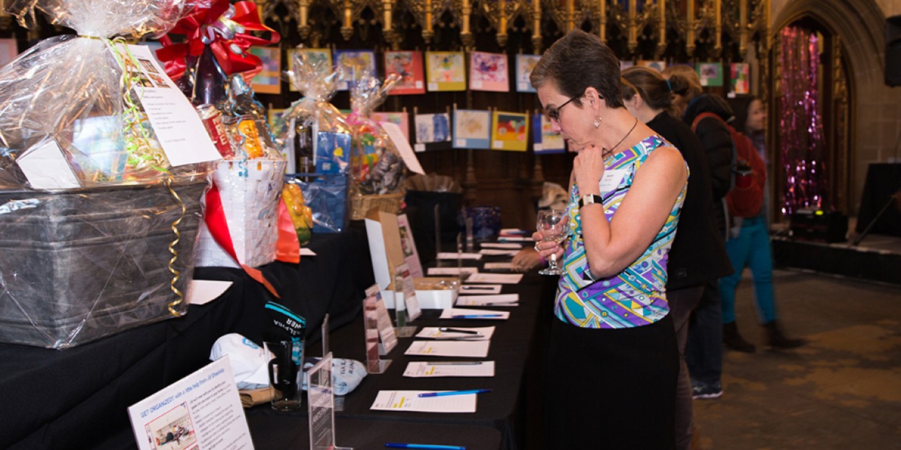 ArtStart 2018 Silent Auction table