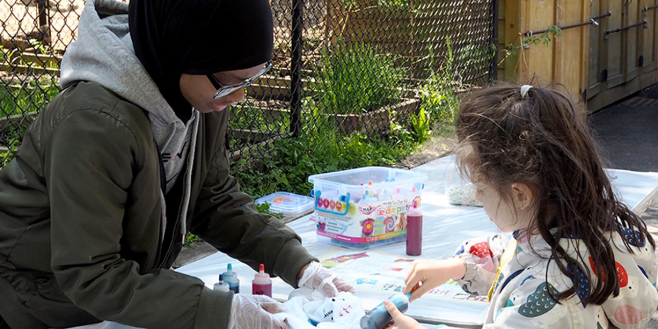 Tiedye at Day of Play 2019