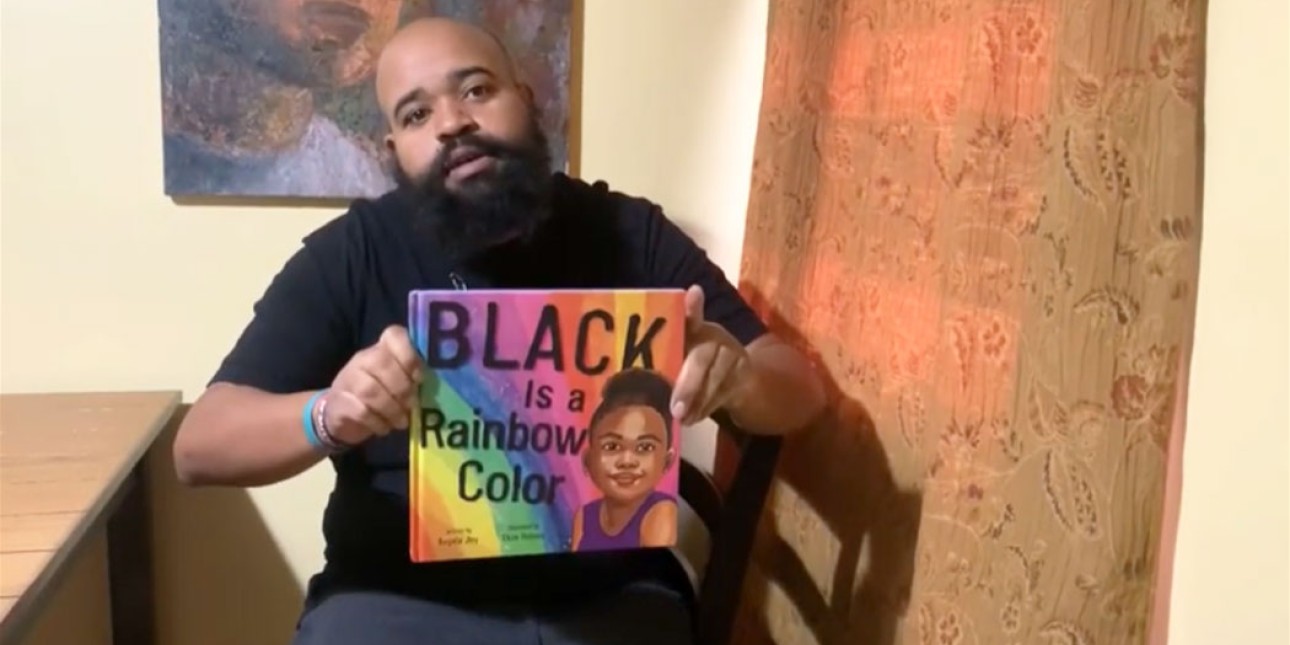 Manny Harris reads Black is a Rainbow Color