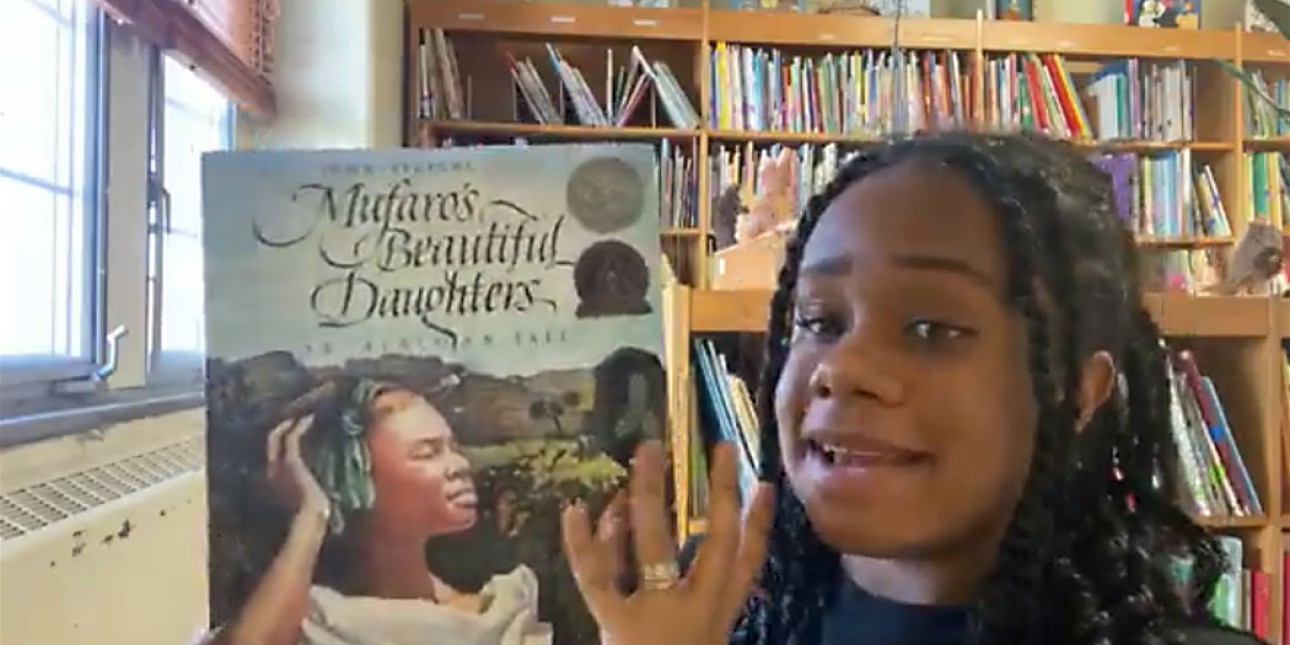 PIC Teacher reads Mufaro's Beautiful Daughters