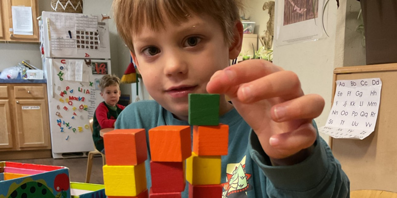 building with blocks