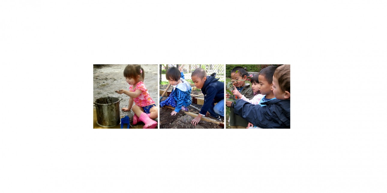 Children playing in Outdoor Classroom