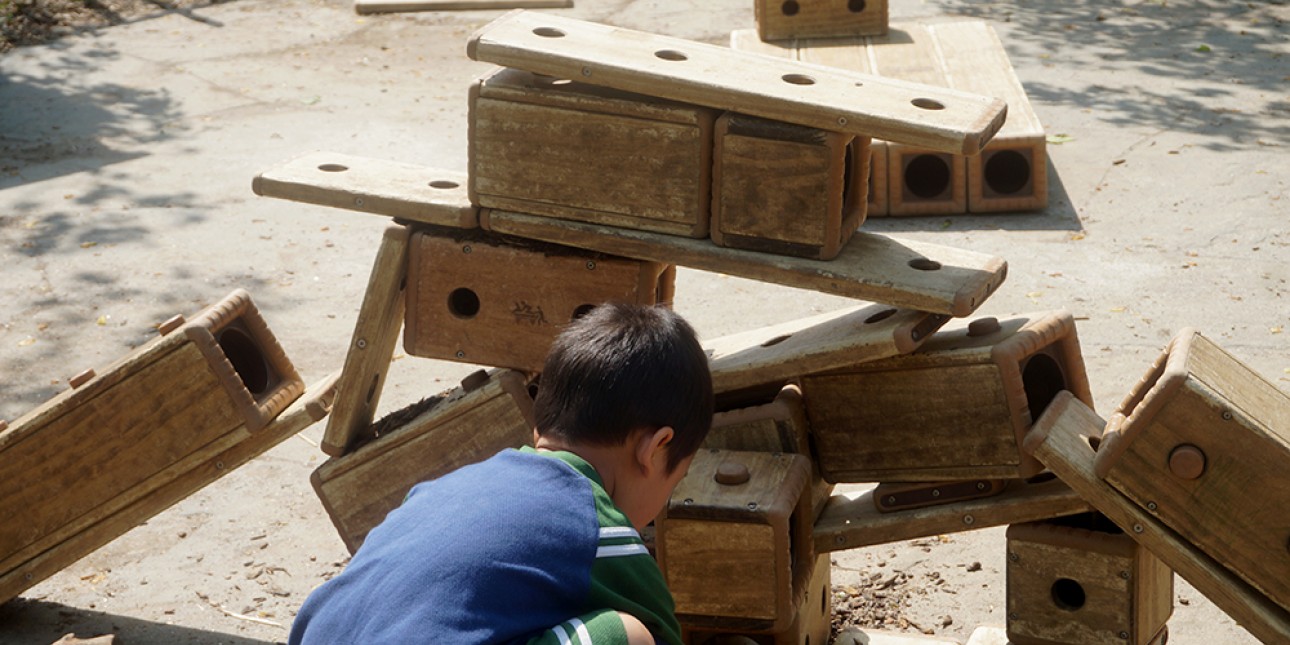 outdoor blocks for playground