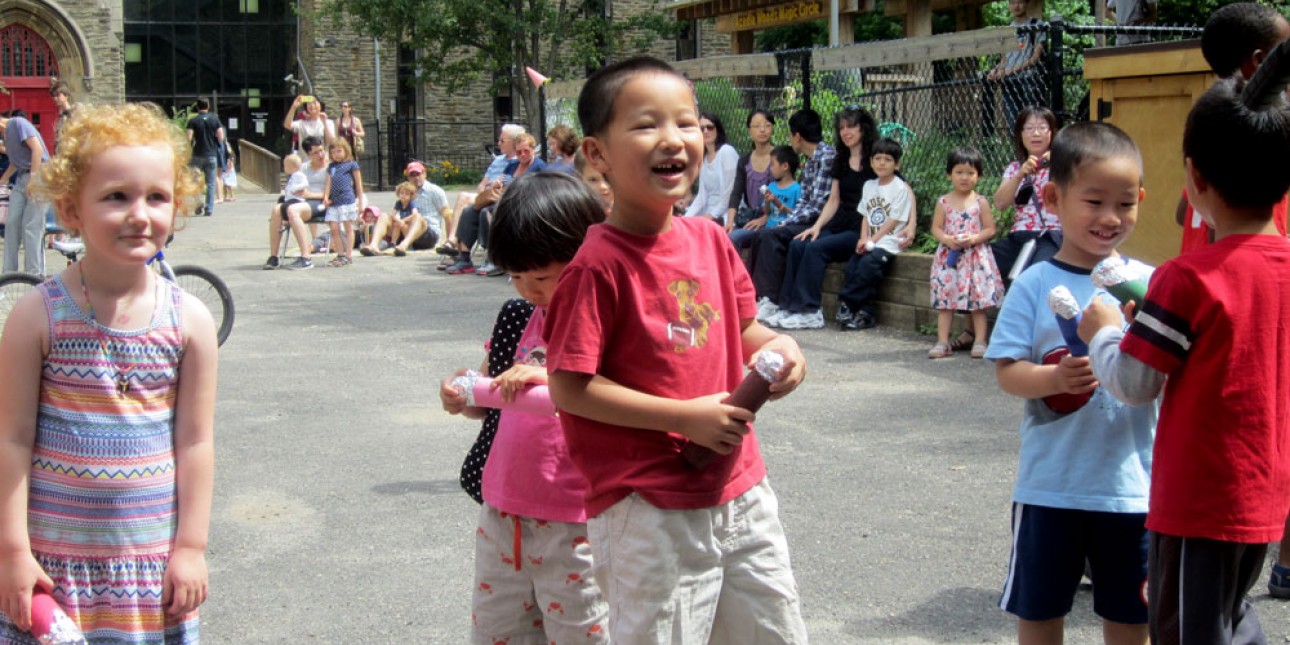 Children at Make Music Philly at PIC