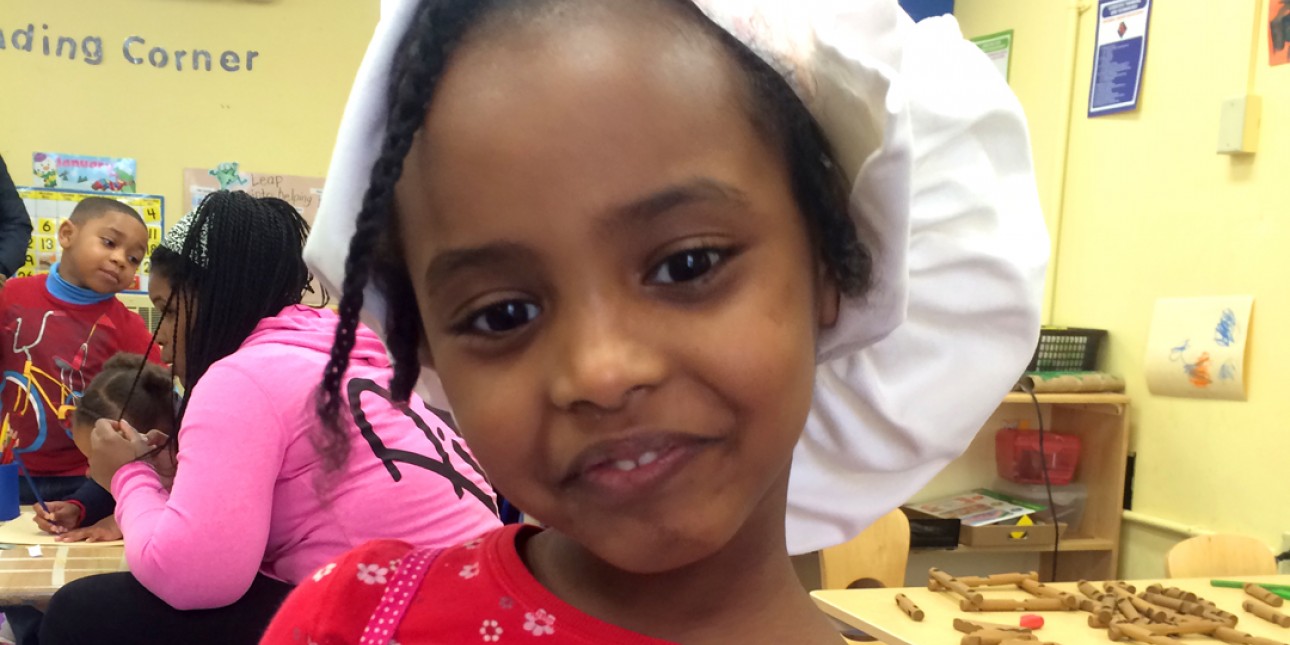 A budding chef in the Leapfrog classroom