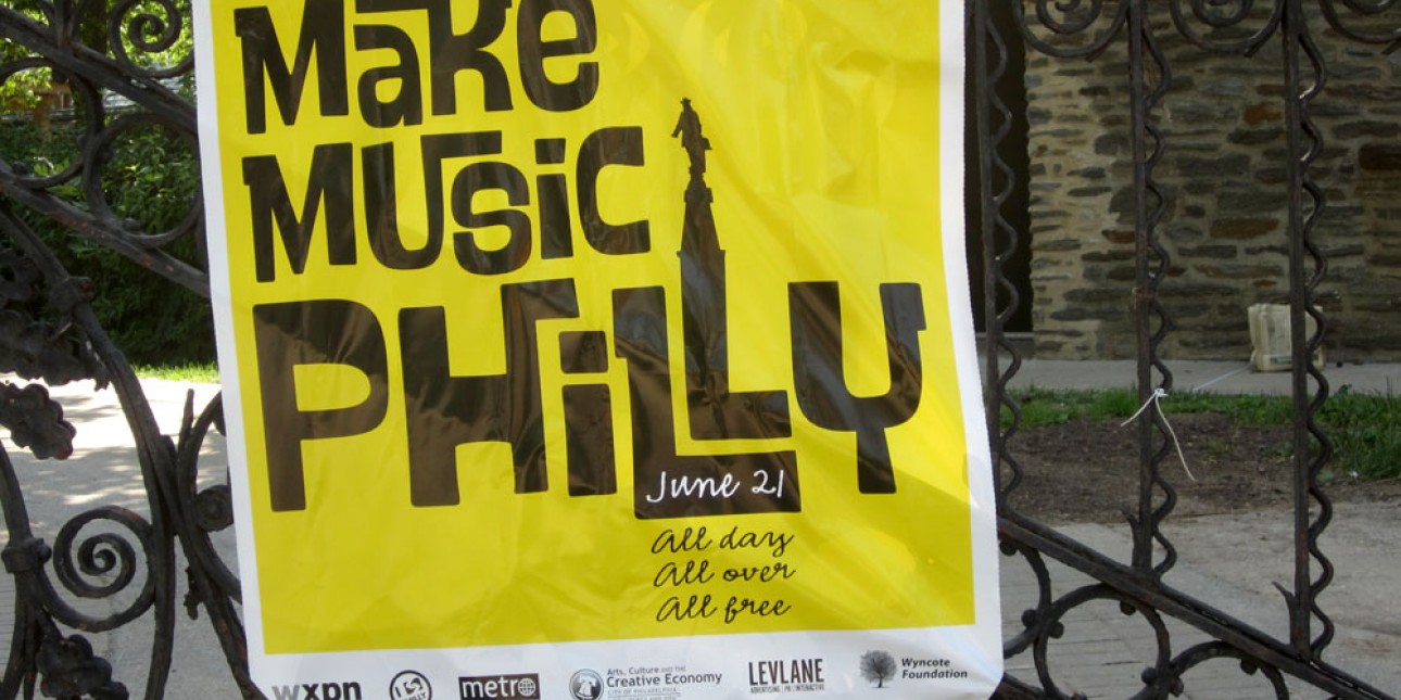 Make Music Philly sign