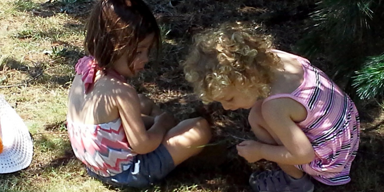 PIC preschoolers explore at the Woodlands