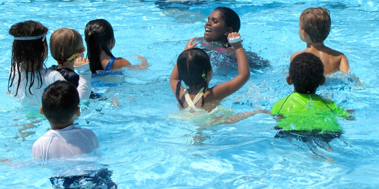 PIC Summer Campers swimming at Marsh Creek