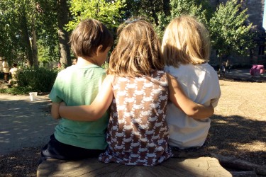 Hugs on the Nature Playground