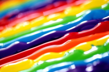 Paint rainbow image